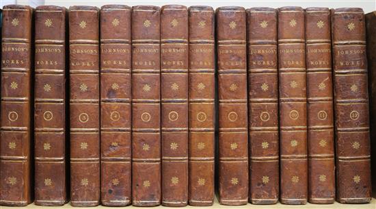 Johnson, Samuel - The Works, 12 vols, calf, 8vo, London 1796